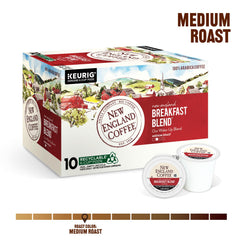 New England Coffee taza servida desde cápsula destaca aroma y sabor equilibrado