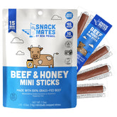 New Primal paquete frontal Beef & Honey mostrando 15 sticks convenientes