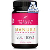 NEW ZEALAND HONEY CO frasco 500 g frontal mostrando certificación UMF