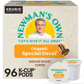 Newman’s Own caja frontal mostrando cápsulas y beneficio orgánico