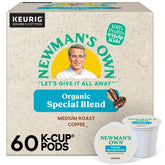Newman's Own caja frontal con 60 cápsulas y beneficio social