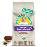 Newman's Own bolsa frontal mostrando 10oz y sello orgánico, confianza y sabor