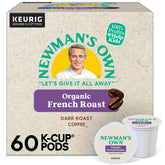 Newman's Own frente del paquete mostrando diseño y cantidad