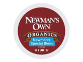 Newman's Own frente del paquete 24 cápsulas mantiene frescura y conveniencia