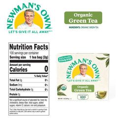 Newman's Own bolsita individual con etiqueta y forro metálico que conserva frescura