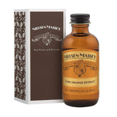 Nielsen-Massey frasco frontal mostrando extracto de naranja para repostería