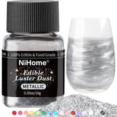 NiHome envase frontal del polvo brillante comestible, presentación profesional