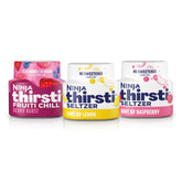 Ninja Thirsti envase frontal Berry Lemon mostrando diseño y conveniencia