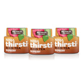 Ninja Thirsti frontal del paquete mostrando sabor y beneficios