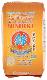 Nishiki frente del paquete mostrando 5 libras y conveniencia