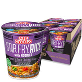 NISSIN tazón General Tso frente mostrando etiqueta y diseño, conveniencia inmediata