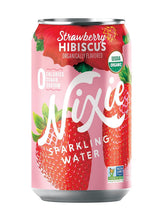 Nixie pack frontal mostrando latas y etiquetas orgánicas, refresco natural