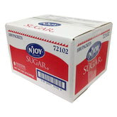 N'Joy caja frontal mostrando 1000 sobres, almacenamiento compacto y práctico