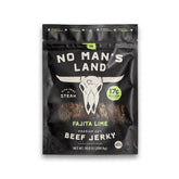 No Mans Land frontal del envase mostrando sabor fajita lima y tamaño 14oz