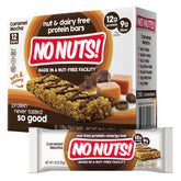 No Nuts! caja frontal mostrando 12 barritas, cómoda y segura