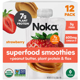 NOKA paquete de 12 pouches en primer plano mostrando el diseño y conveniencia