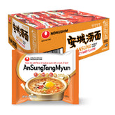 Nongshim Ansung frente del empaque mostrando pack de 16 unidades y conveniencia inmediata