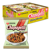Nongshim Chapagetti vista frontal del paquete mostrando la marca y descripción