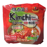 Nongshim paquete familiar frente mostrando envases individuales y ahorro