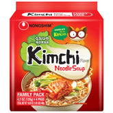 Nongshim paquete frontal mostrando diseño y cantidad para almacenamiento