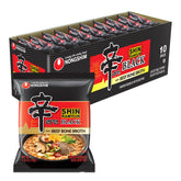 Nongshim Shin Ramyun Black vista frontal del paquete muestra marca y diseño