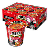 Nongshim Shin Ramyun Spicy Queen vista frontal de la copa mostrando el diseño y conveniencia