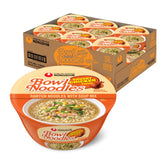 Nongshim tazón frontal mostrando etiqueta y apariencia lista para servir