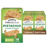 Nonni's visión frontal del paquete que muestra diseño y sabor pistacho