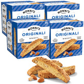 Nonni's caja frontal mostrando 25 biscotti, ideal para exhibición