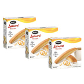 Nonni's empaque frontal mostrando las tres cajas y sabor limón, práctico para regalar