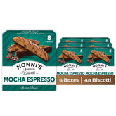 Nonni's frontal de la caja mocha espresso mostrando diseño y cantidad