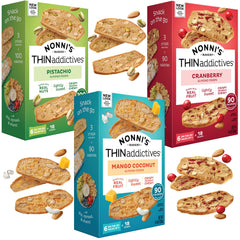 Nonni's empaque frontal del pack variedad, práctica presentación y frescura