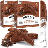 Nonni's empaque frontal mostrando Turtle Pecan y beneficio de presentación clara