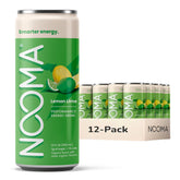 NOOMA lata frente Lemon Lime mostrando diseño y beneficio refrescante