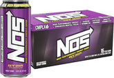 NOS GT Grape lata frontal mostrando el diseño y tamaño, energía inmediata