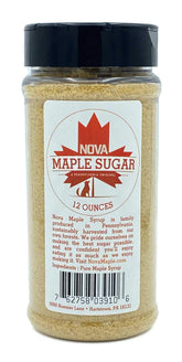 Nova Maple Syrup envase frontal de azúcar de arce, presentación clara y uso inmediato
