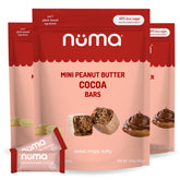 Numa frente del empaque mostrando barras individuales y conveniencia