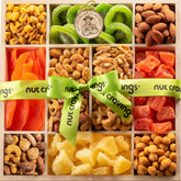 Nut Cravings bandeja de madera con 12 assortments lista para regalar y compartir