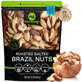 Nut Cravings paquete frontal mostrando 2 lb y cierre resellable, práctico