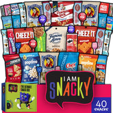 Nut Cravings caja I AM Snacky al frente mostrando diseño premium y listos para regalar