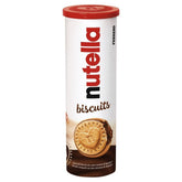 Nutella Biscuits Tubo vista frontal con envase resistente y presentación para compartir