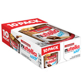 Nutella vaso individual frente mostrando ambos compartimentos para un snack limpio