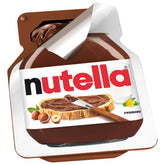 Nutella mini cups empaque frontal mostrando 120 unidades y ventaja de porciones