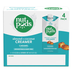 nutpods verter creamer en taza de café para una crema inmediata y sin azúcar