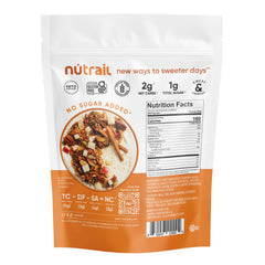 NuTrail tazón con leche y granola, desayuno bajo en carbohidratos