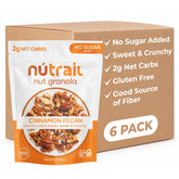 NuTrail empaque frontal mostrando granola canela pacana y conveniencia