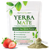 Nutratology frontal del envase mostrando sabor Strawberry Matcha y claridad de uso