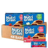 Nutri Grain frente de caja mostrando variedad y cantidad para elegir