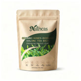 Nutricas empaque frontal mostrando caja y bolsitas, ideal para comprar sin aditivos