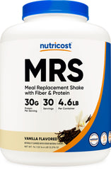 Nutricost envase frontal de vainilla mostrando tamaño y conveniencia